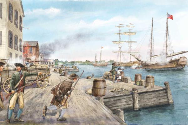 Illustration of the Battle of Hampton by Dale Watson