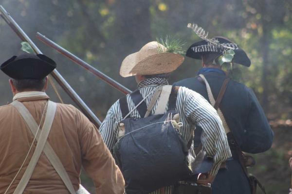 Reenactors at the Battle of Cedar Springs