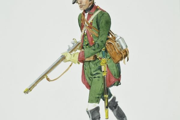 Hessen Cassel Jaeger Corps depiction