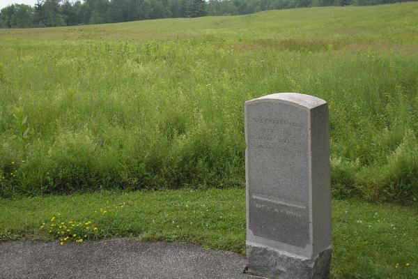 Simon Fraser Wounding Marker at Saratoga