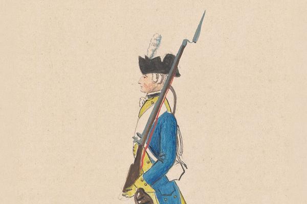 Depiction of Friedrich Baum's Braunschw. Dragoner Regt. 1778
