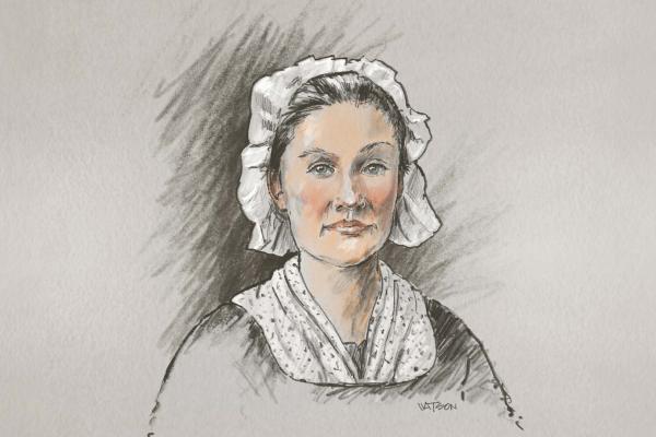 Portrait of Sarah Osborn Benjamin painted by Dale Watson