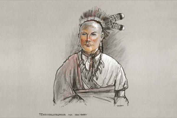 Dale Watson portrait of Han Yerry Tewahangaraghkan