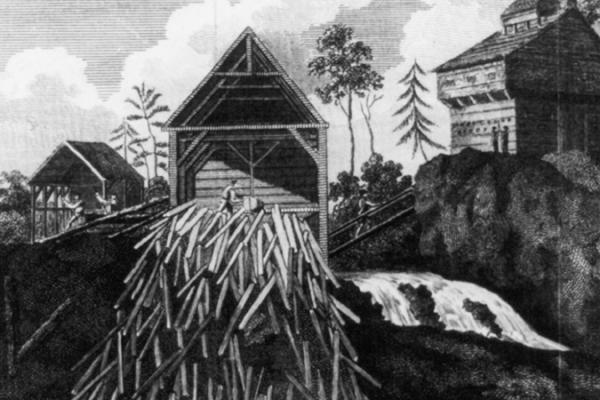 Fort Ann Saw Mill Depiction