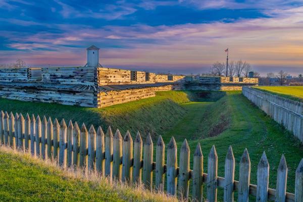 View of the walls of Fort Stanwix
