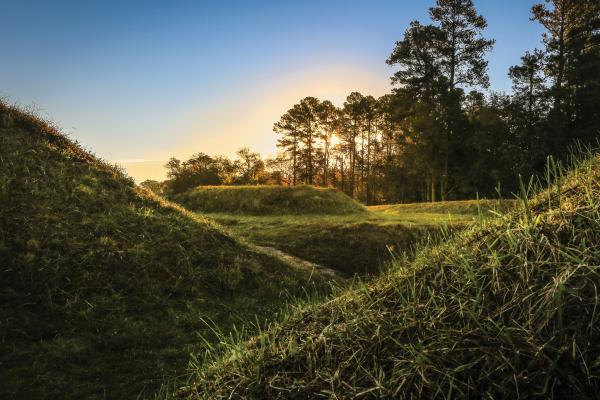 Sunrise over the battlefield of Yorktown