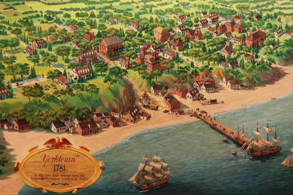 Aerial of Colonial Yorktown
