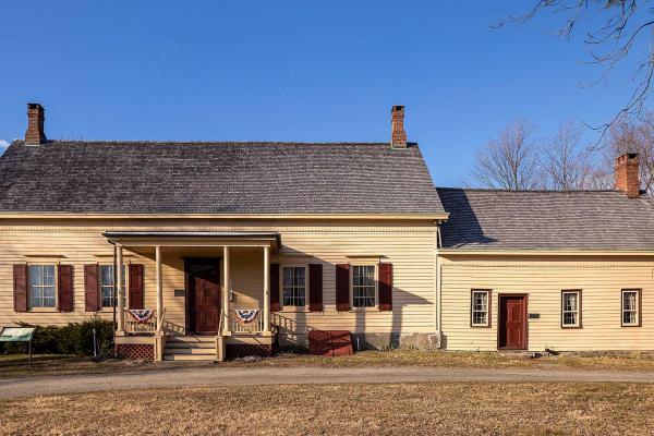Vertically AI Expanded photograph of the Van Wyck Homestead
