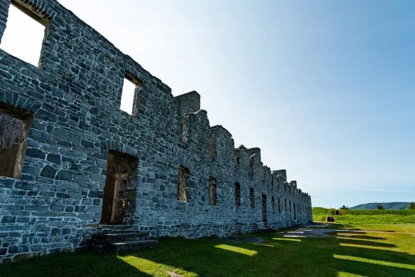Stone wall ruins of Crown Point 