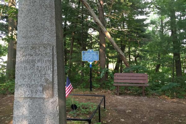 Monument to Silas Towne on Mexico Point