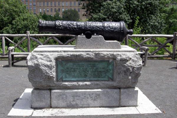 Cannon monument at McGowan's Pass