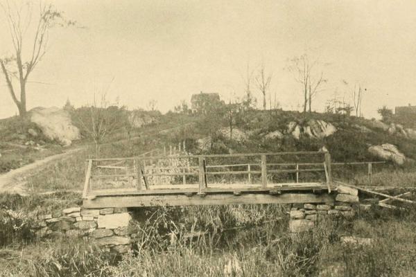Historical photograph of a bridge at Pell's Point