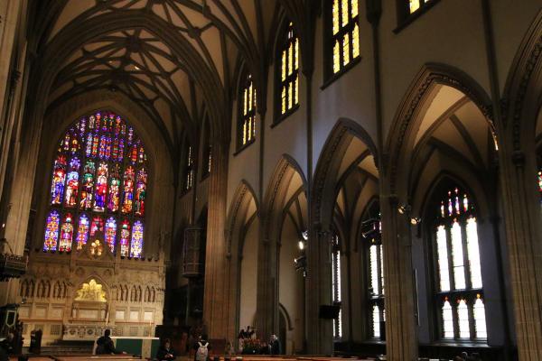 Interior of the Trinity Church in New York
