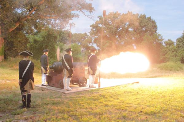 Cannon fired