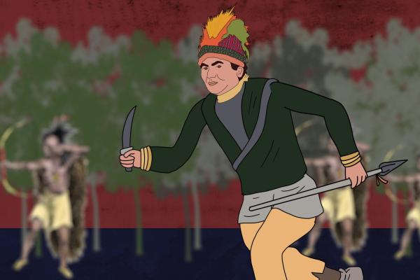 A still from Newtown: A Crushing Defeat for the Iroquois