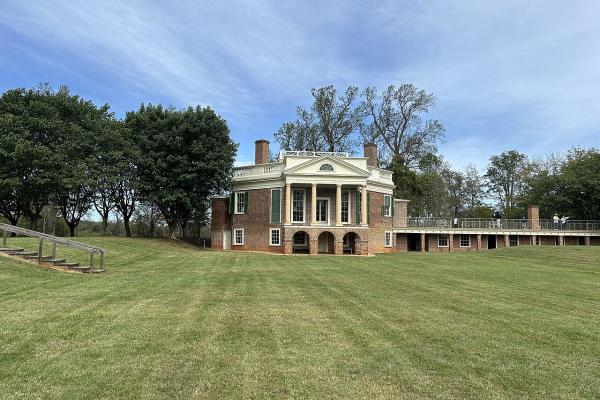 The exterior of Thomas Jefferson's Poplar Forest retreat in Virginia
