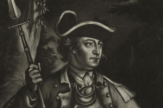 Sketched portrait of John Sullivan