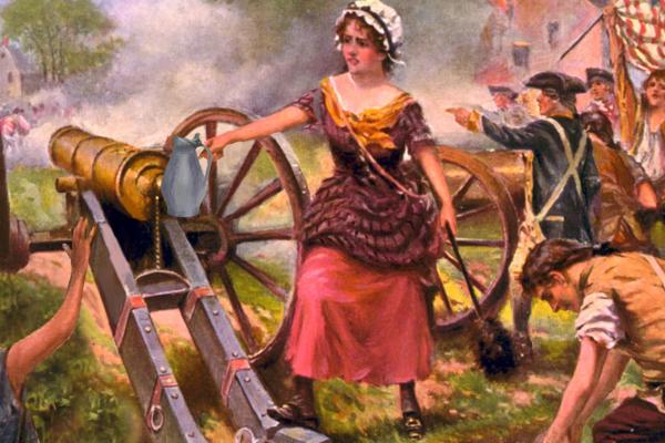 A still from the video Molly Pitcher: The Heroine of Monmouth