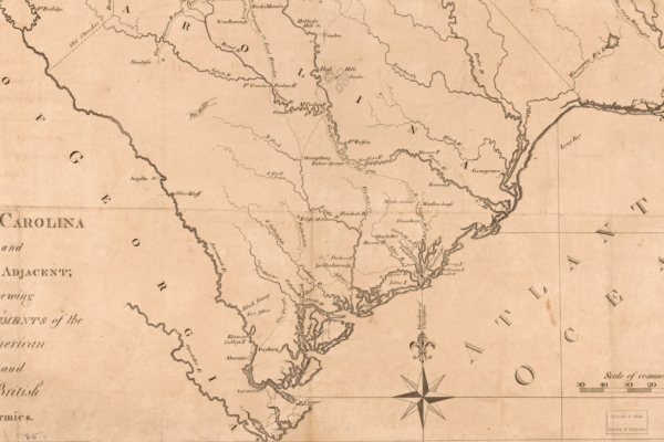 Map of South and North Carolina
