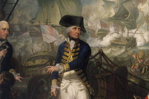 This painting is a portrait of Richard Howe.
