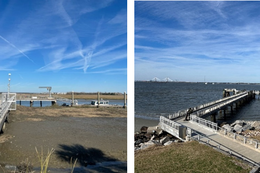 Fort Moultrie and Fort Sumter docks