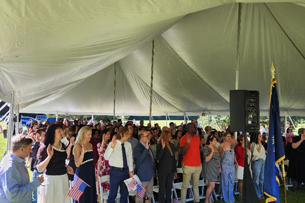 New Americans take the Oath of Citizenship