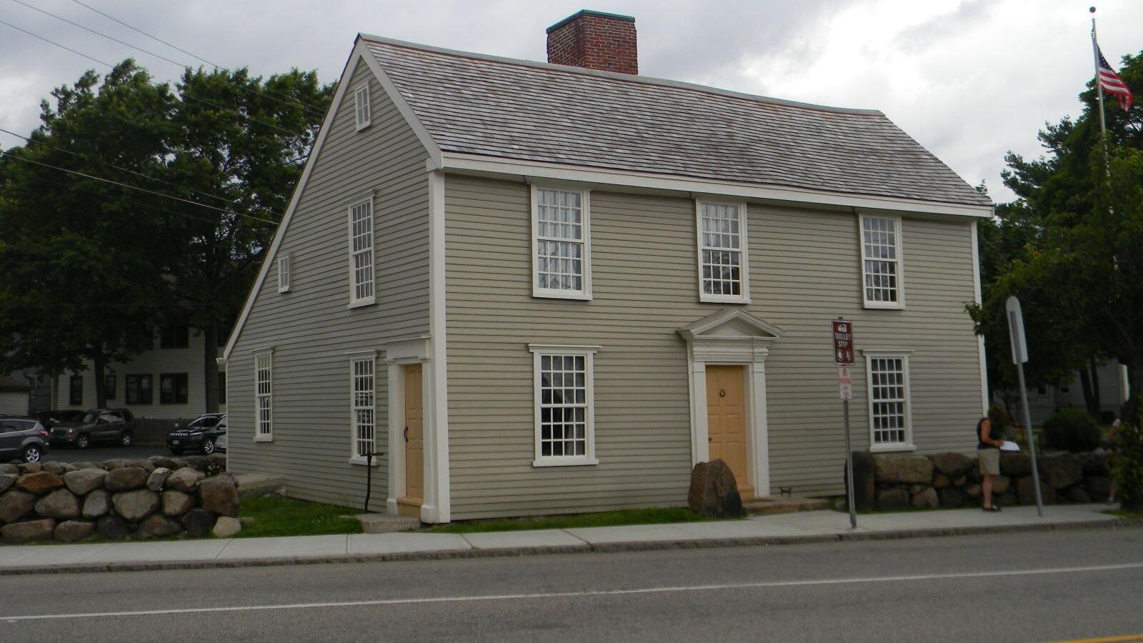 Exterior shot of the John Quincy Adams Birthplace