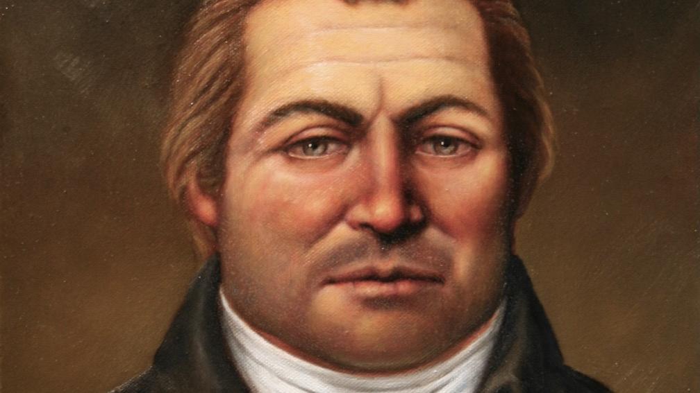 illustration of a man from American Colonial era