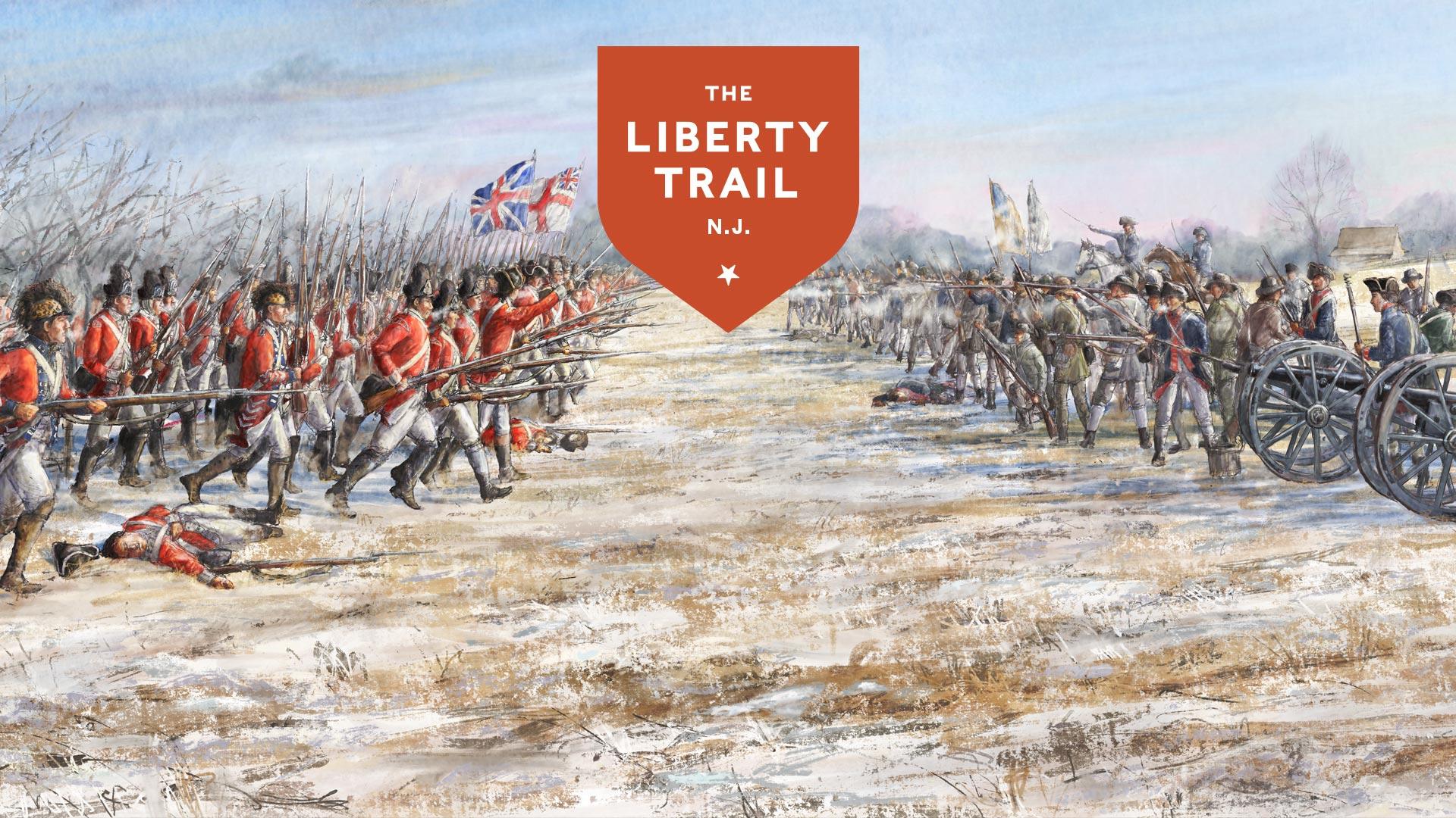 An illustration of the Battle of Princeton