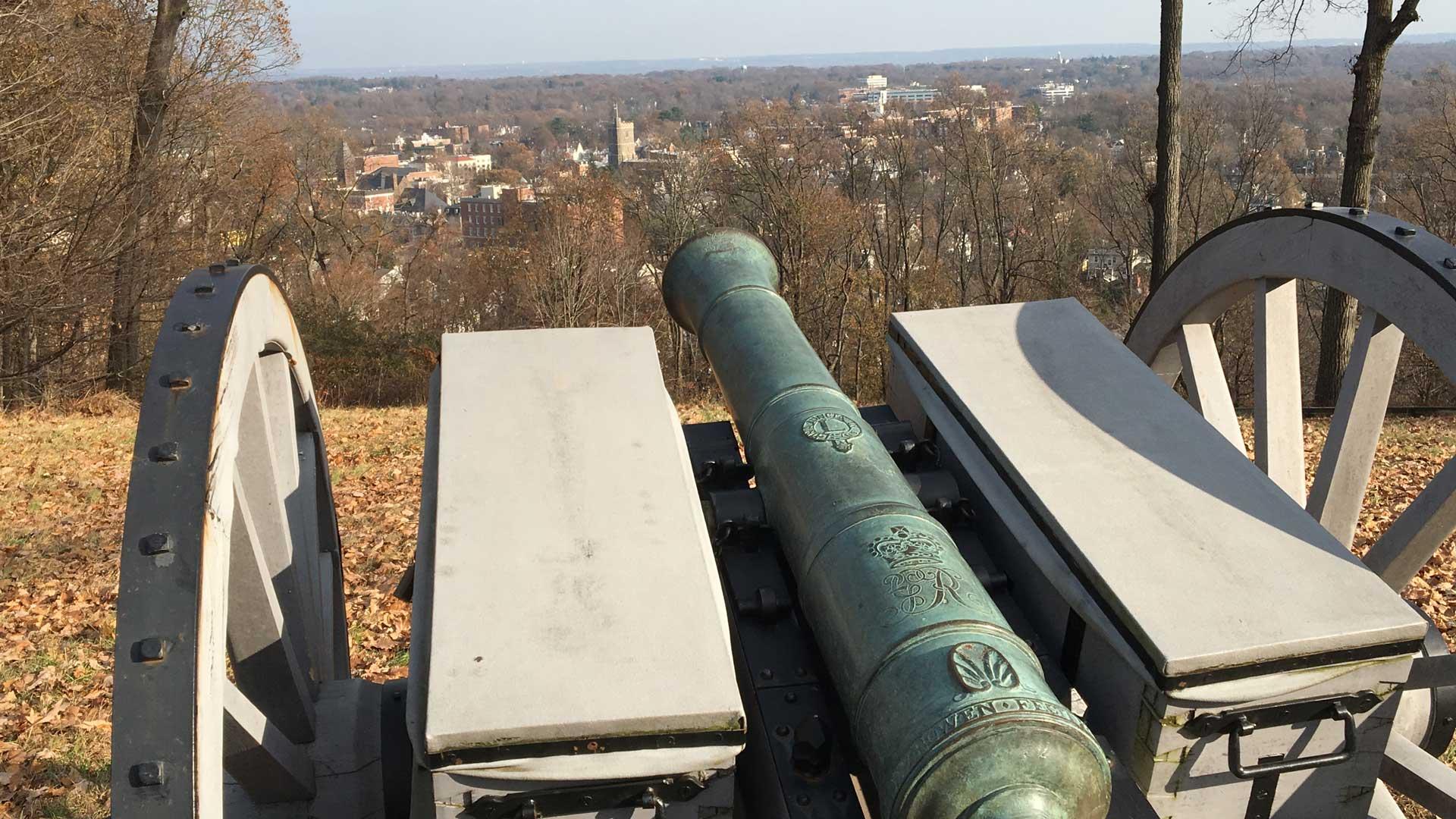 View from a gun position at Fort Nonsense, Morristown NPS