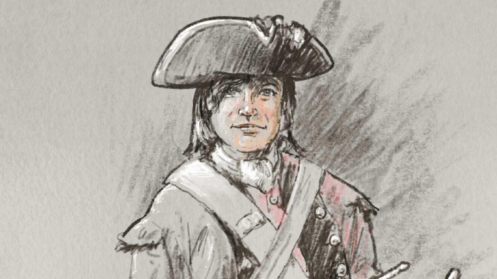Depiction of Stephen Tainter by Dale Watson