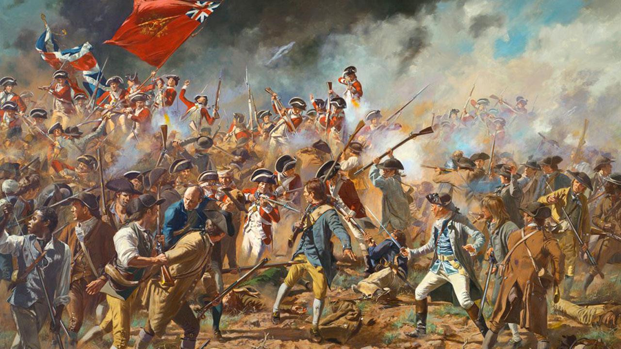 Battle of Bunker Hill depicted by Don Troiani