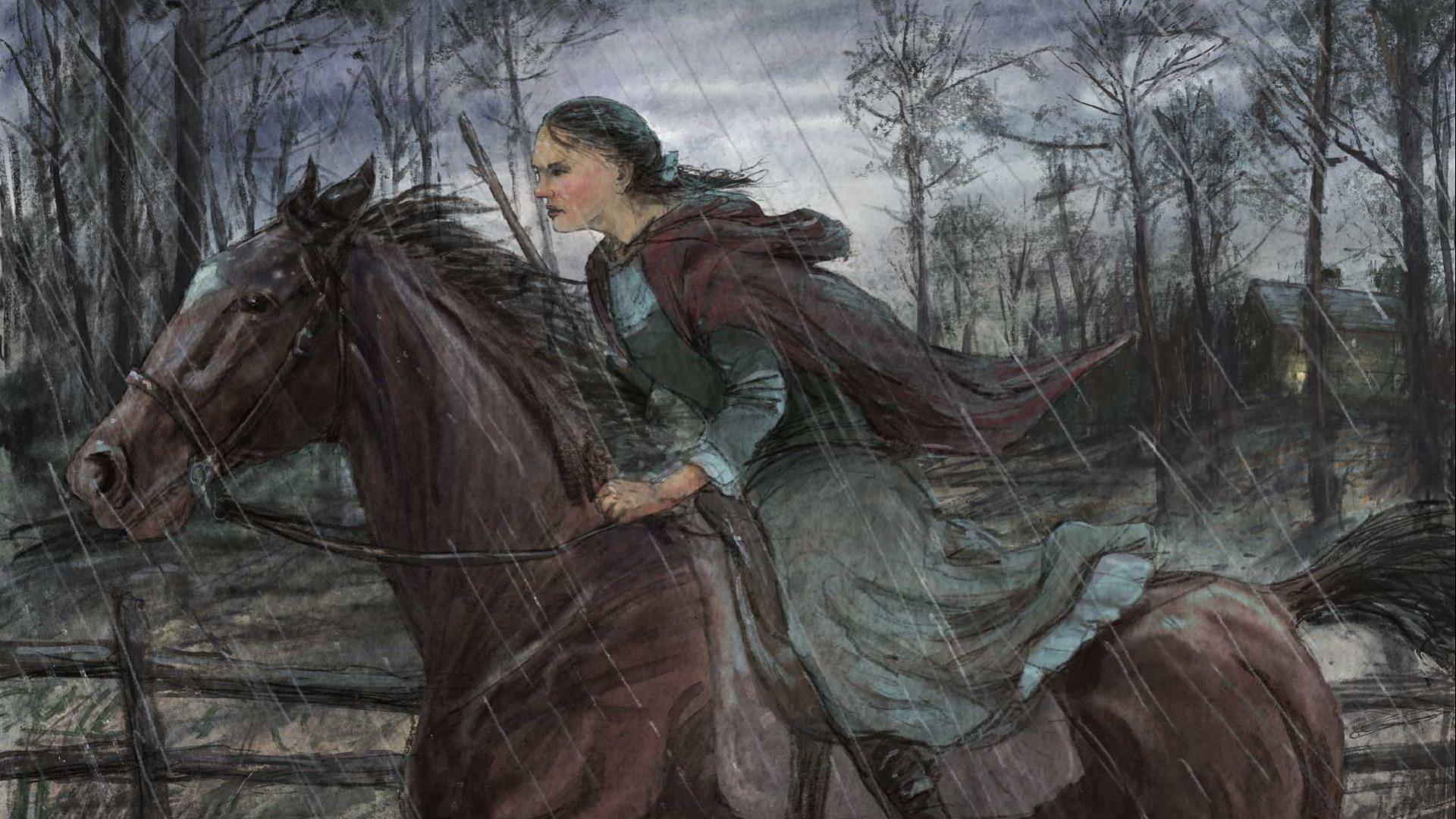 Depiction of Sybil Ludington by Dale Watson