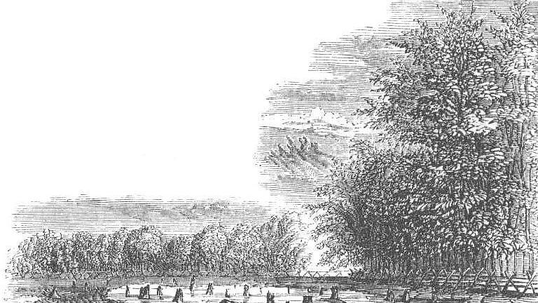 Pyles Pond, near the site of Pyle's Defeat