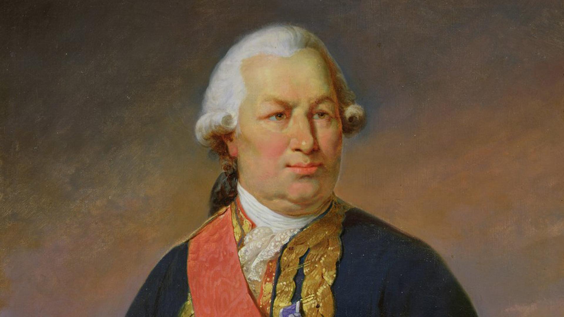 Painting of Francois Joseph Paul Comte de Grasse by Jean Baptiste Mauzaisse