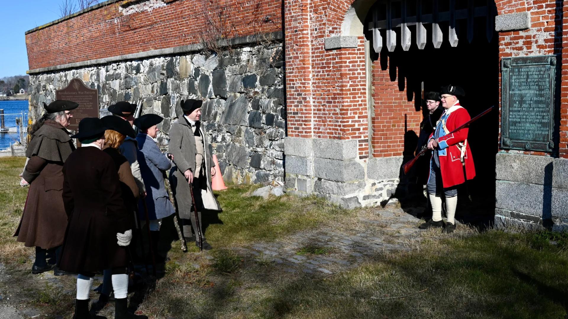 Parley between Patriots and British in New Hampshire