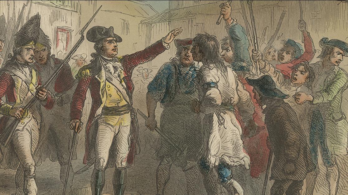 Governor William Tryon confronting protesters