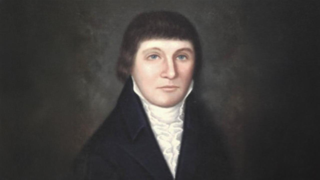 Portrait of Richard Caswell with borders expanded by AI