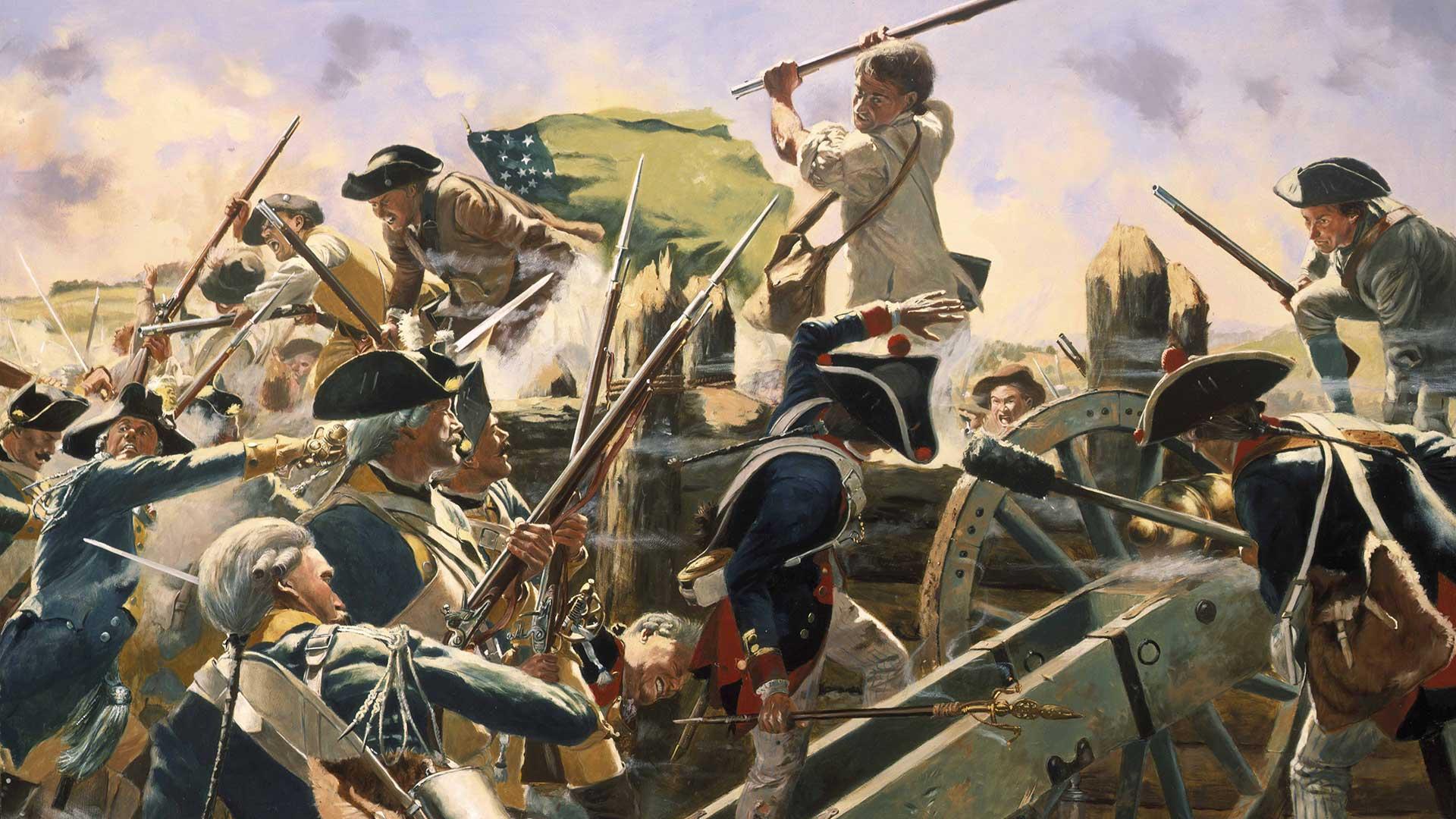 The Battle of Bennington, a National Guard Heritage Painting by Don Troiani