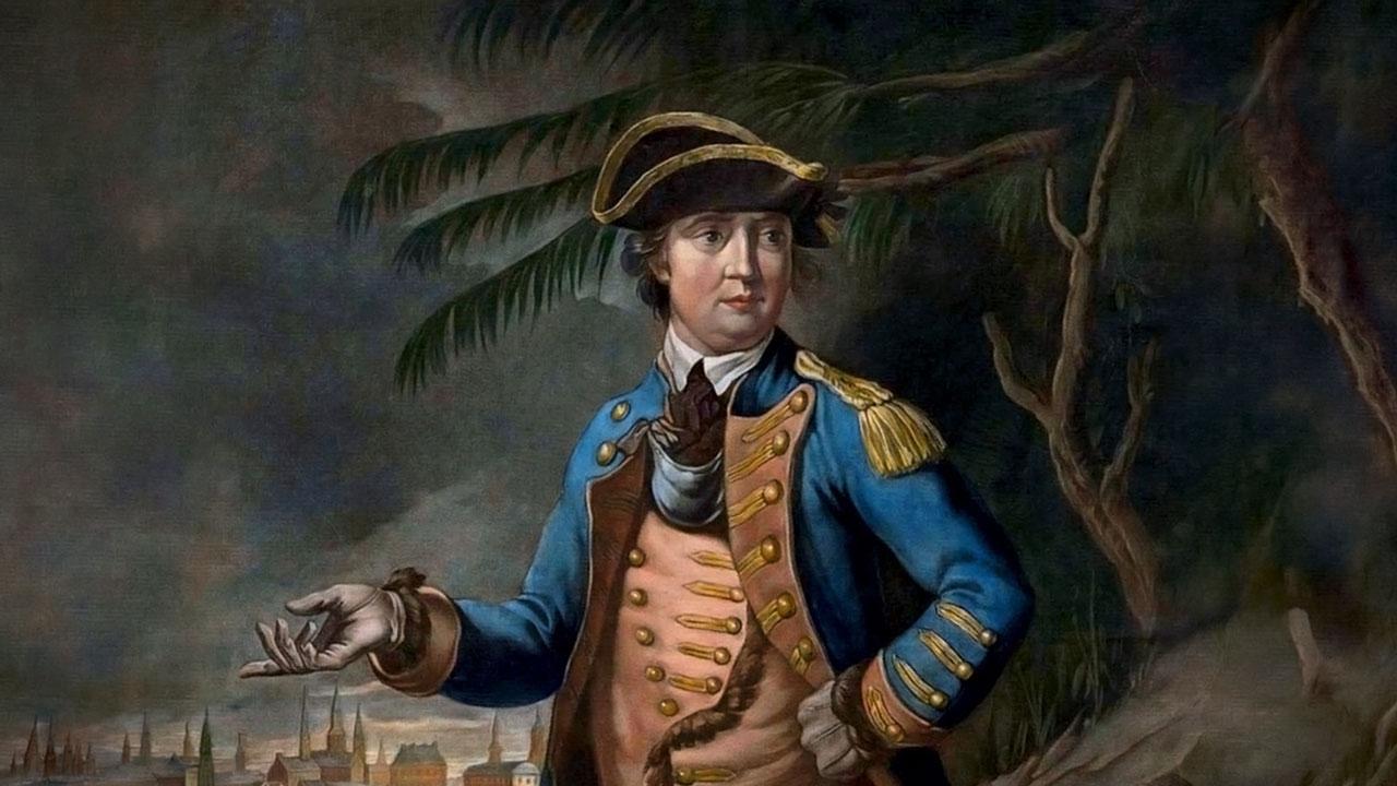 AI expanded portrait of Benedict Arnold