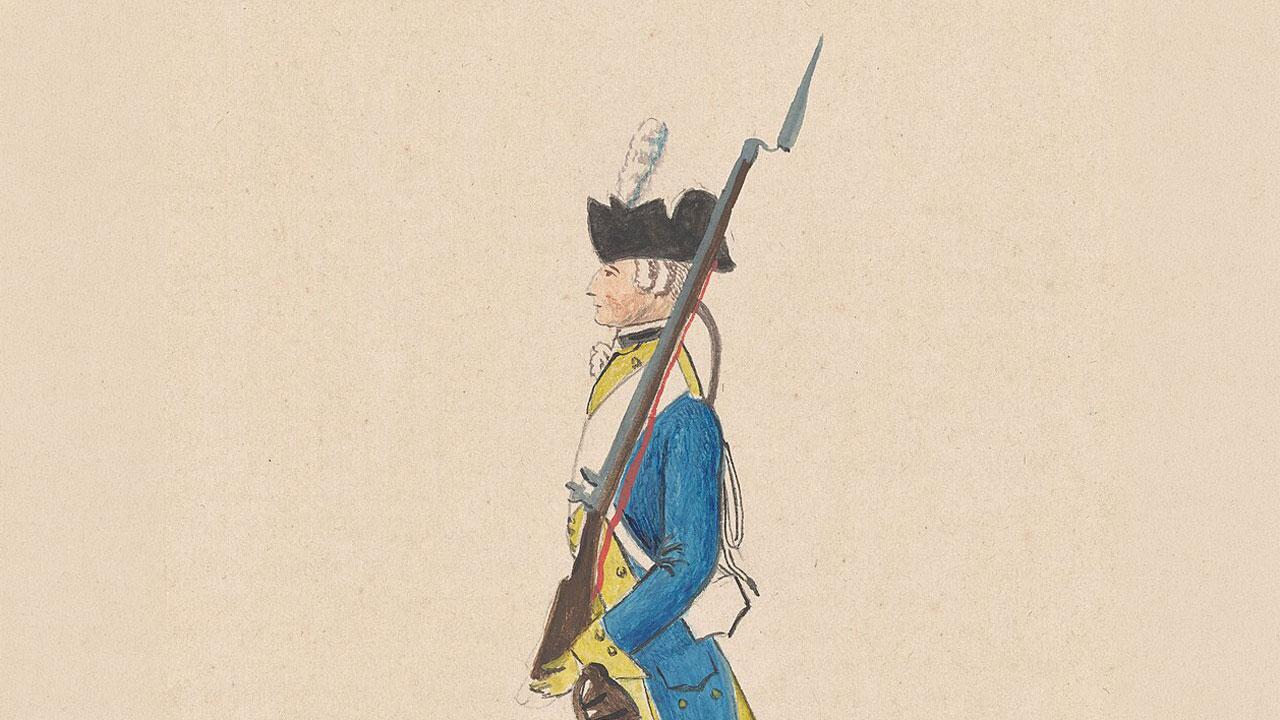 Depiction of Friedrich Baum's Braunschw. Dragoner Regt. 1778