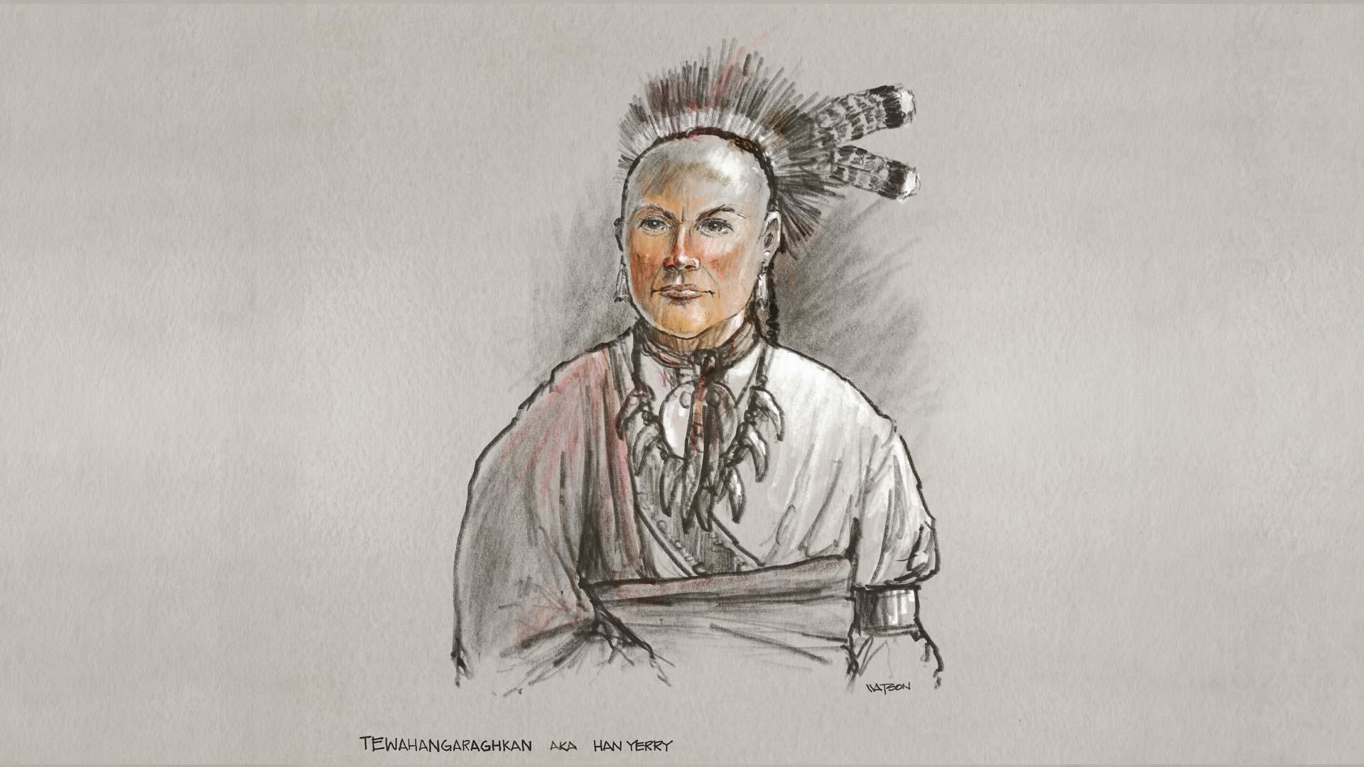 Dale Watson portrait of Han Yerry Tewahangaraghkan
