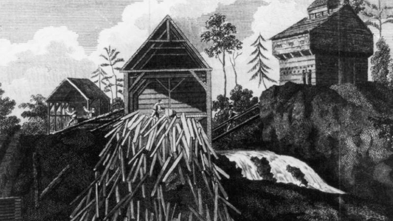 Fort Ann Saw Mill Depiction