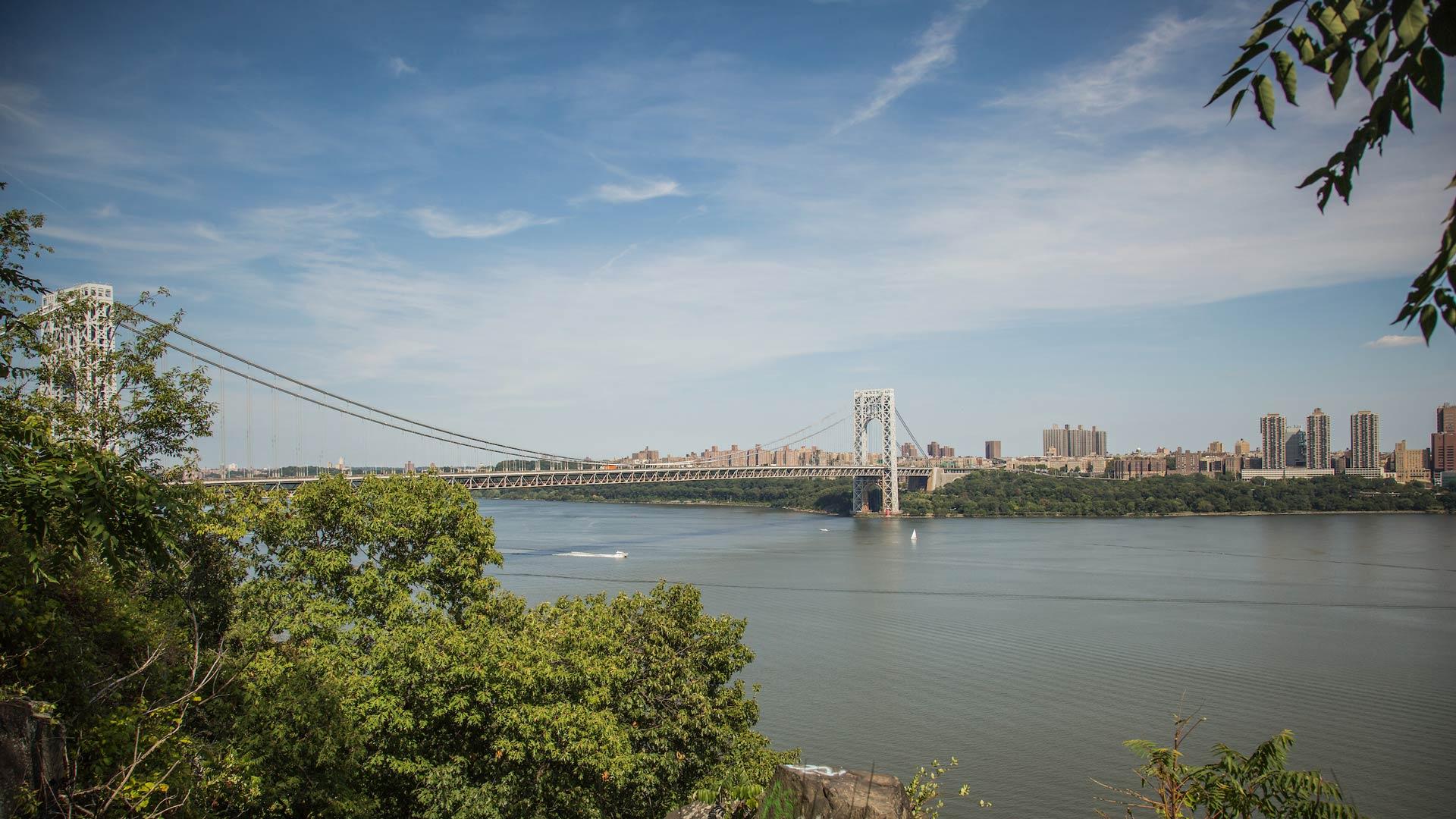 View towards former location of Fort Washington