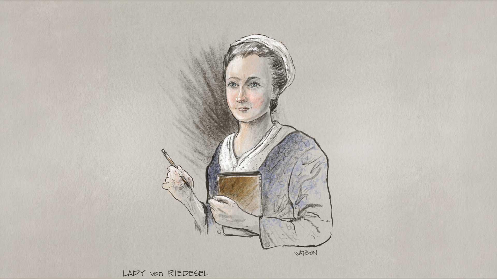 ARE Lady von Riedesel Portrait by Dale Watson