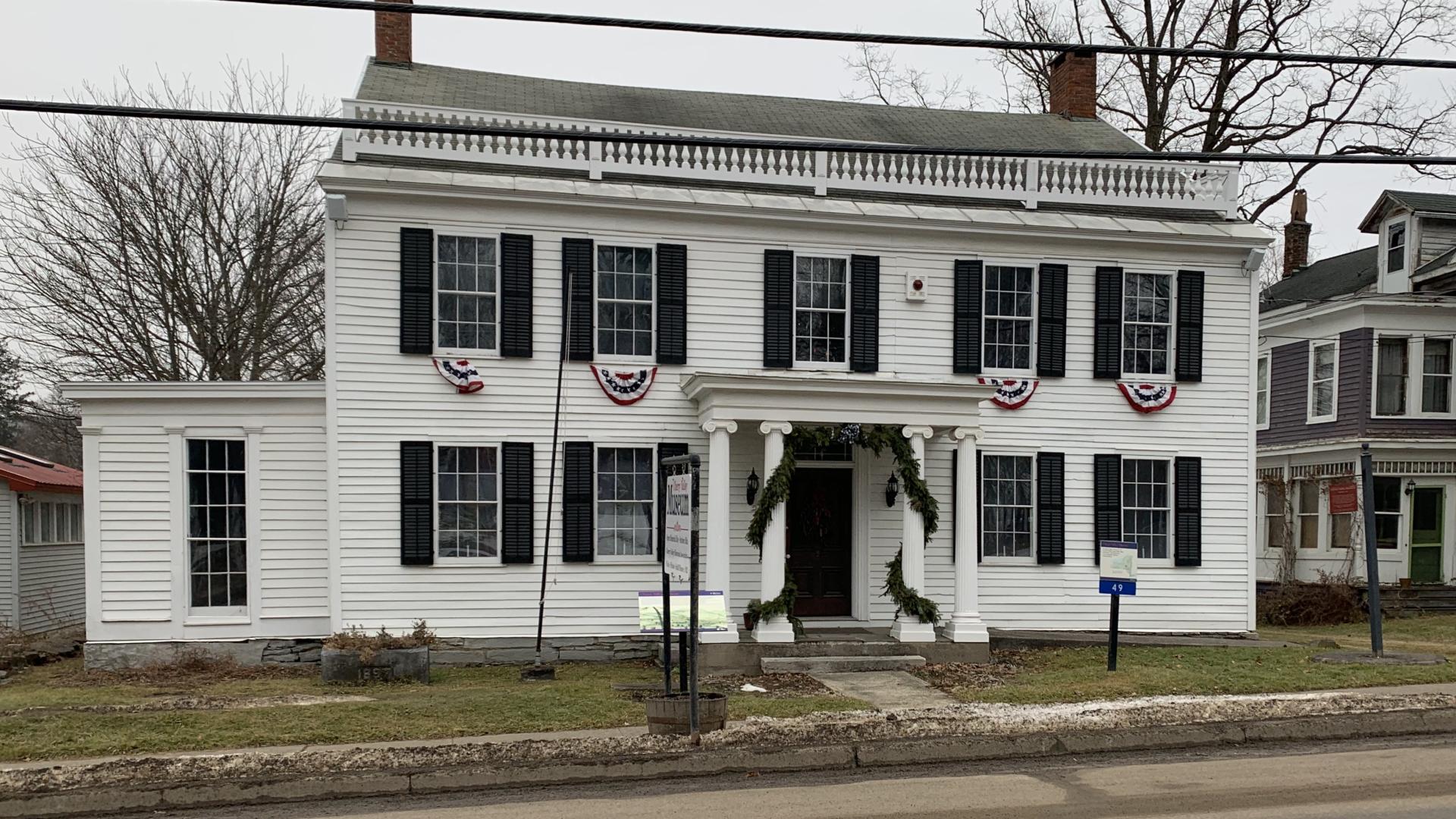 Facade of the Cherry Valley Museum in New York