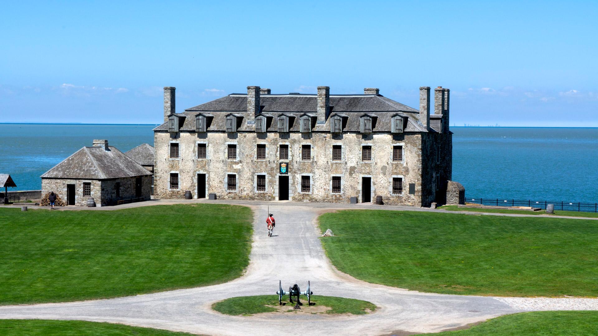 Stone central fortification of Fort Niagara