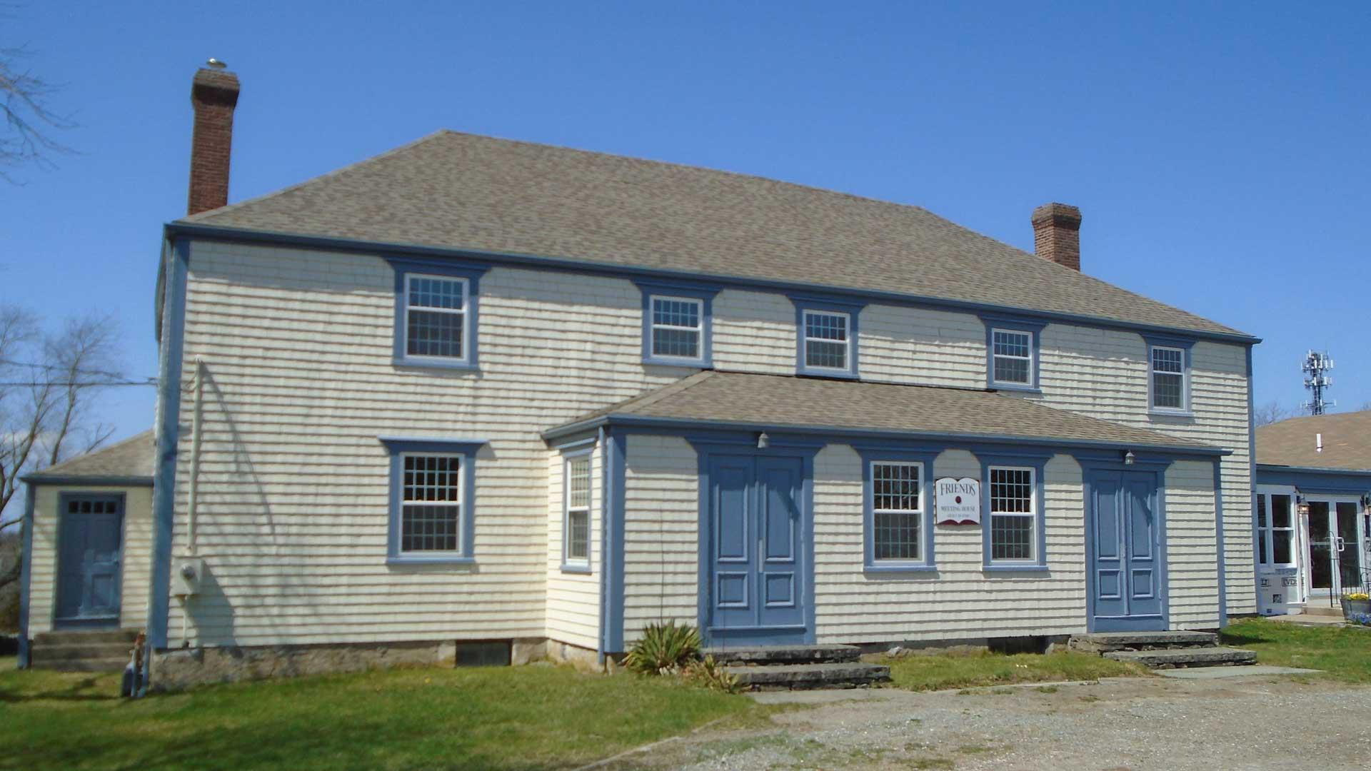 Front view of the Portsmouth Friends Meeting House