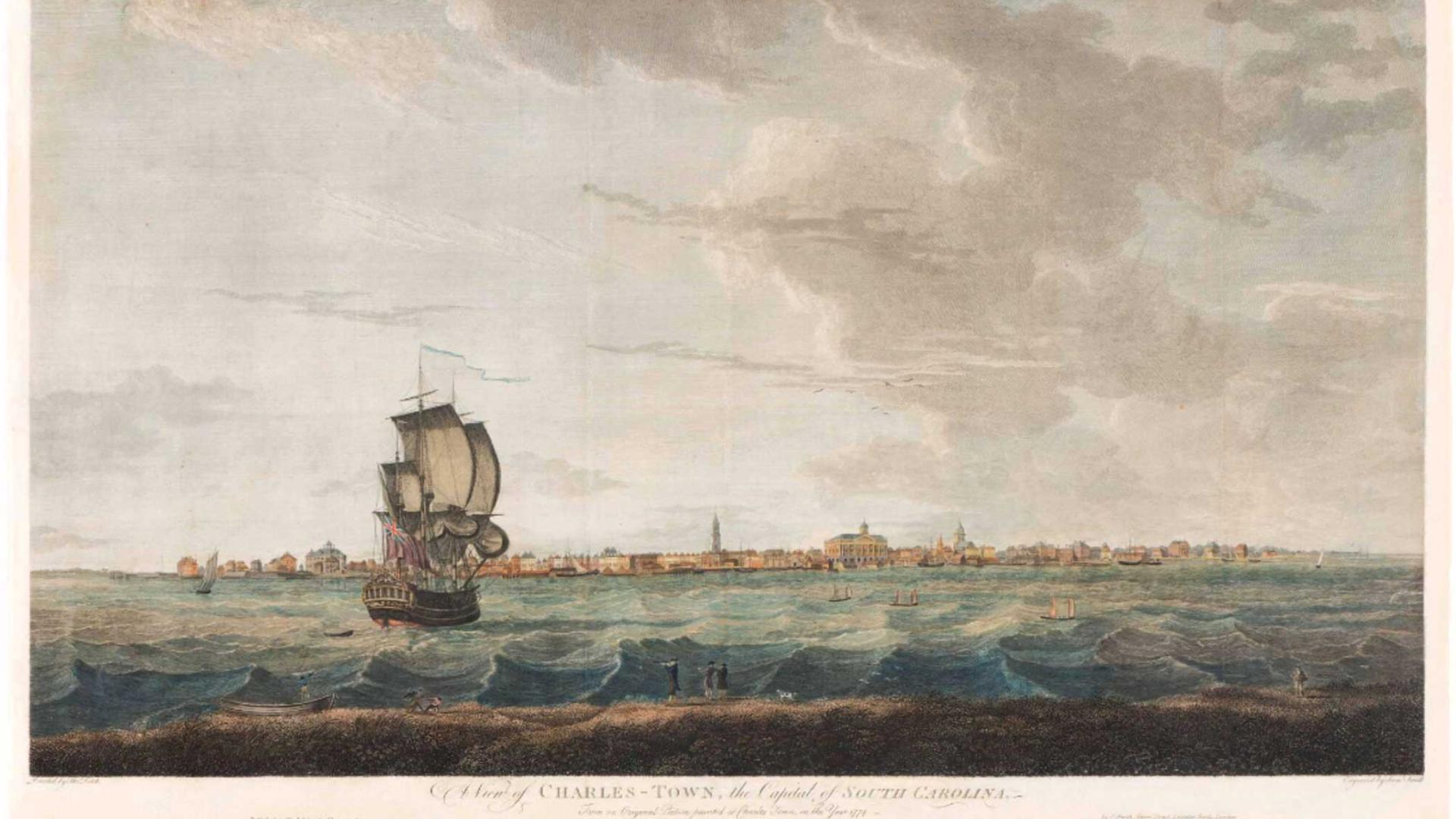 A painting of Charleston Harbor, S.C.