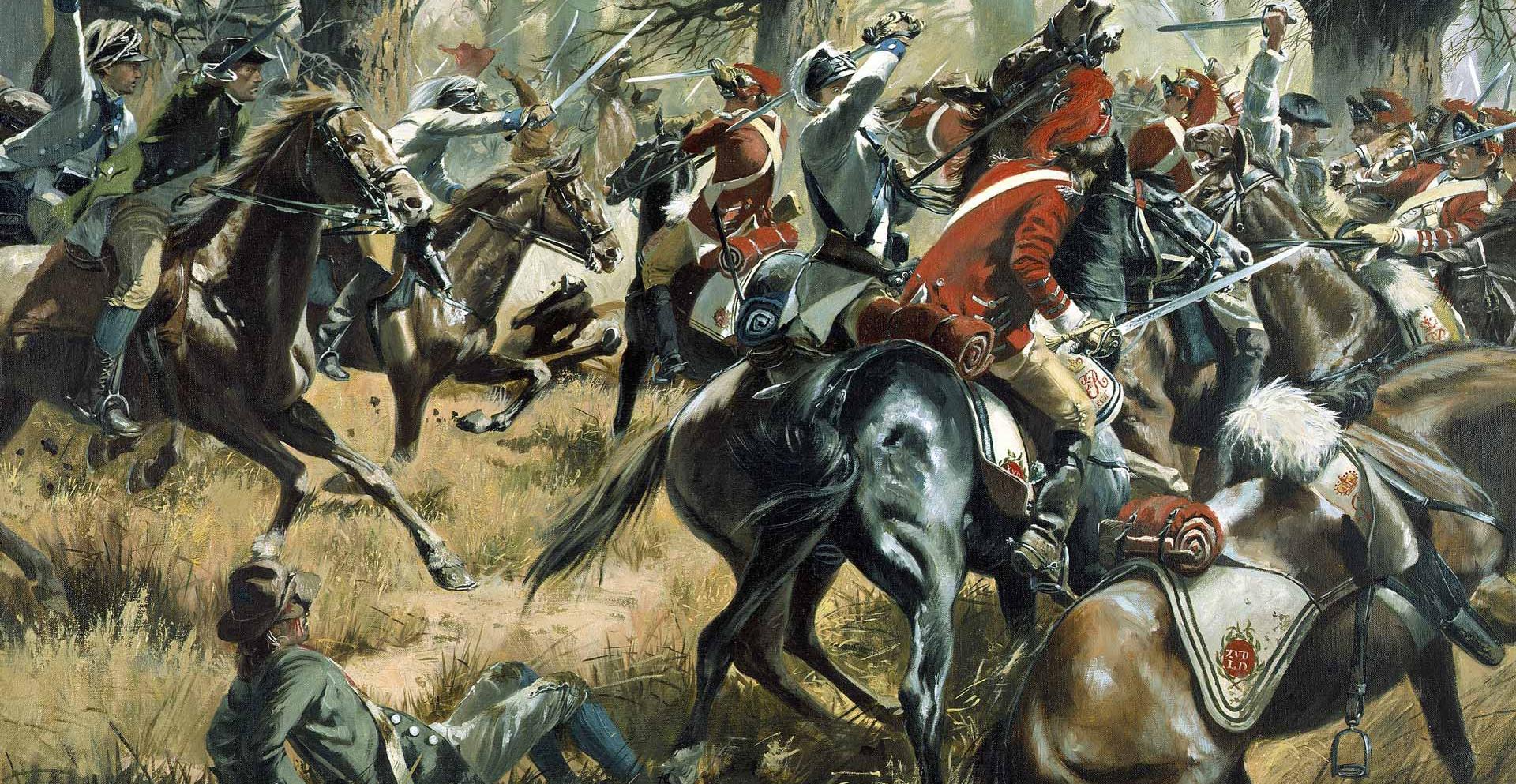 Image of painting by Don Troiani depicting the Battle of Cowpens